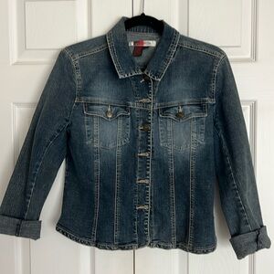 Women’s blue denim stretch jacket